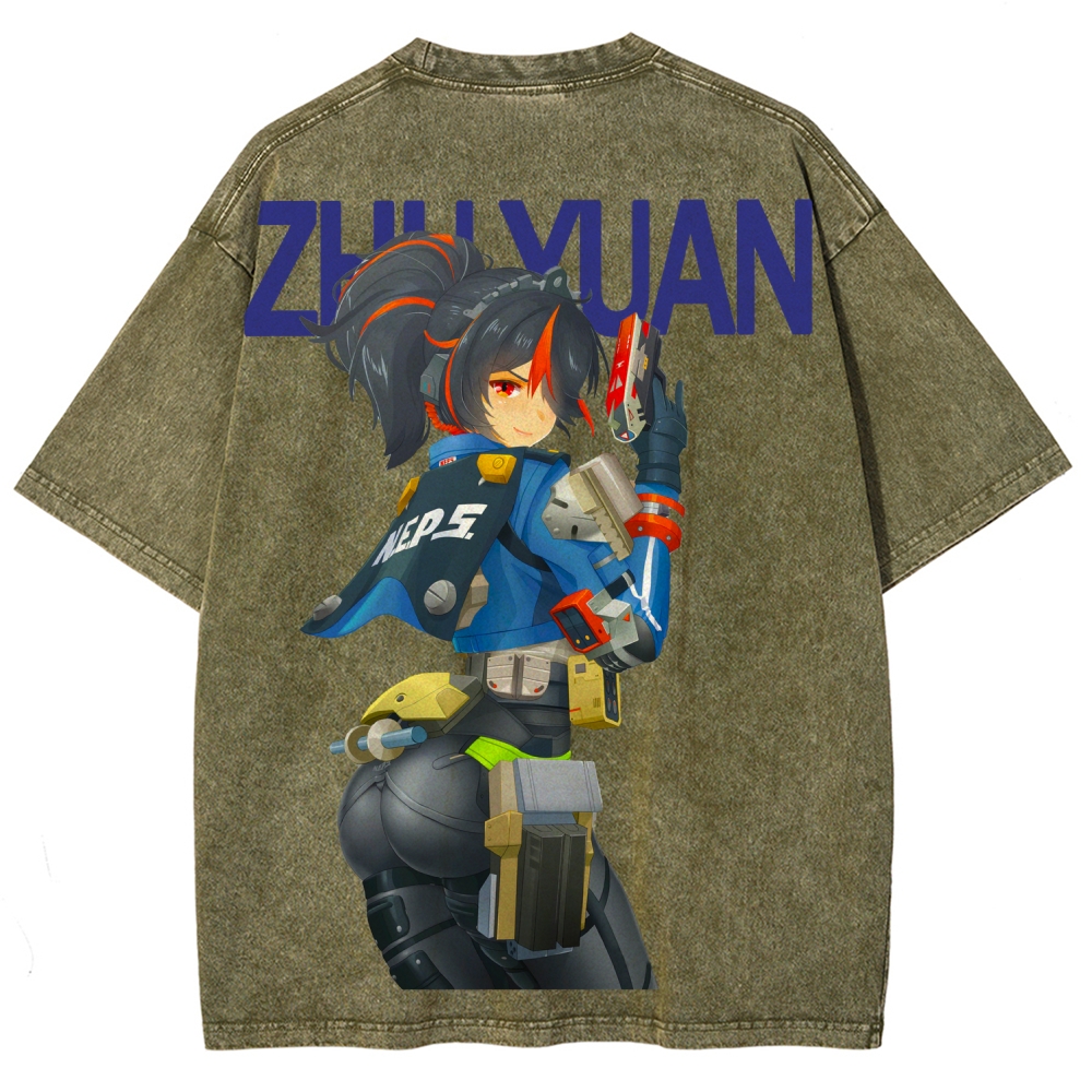 Zenless Zone Zero Unisex Fit Washed T-Shirt 2604015534