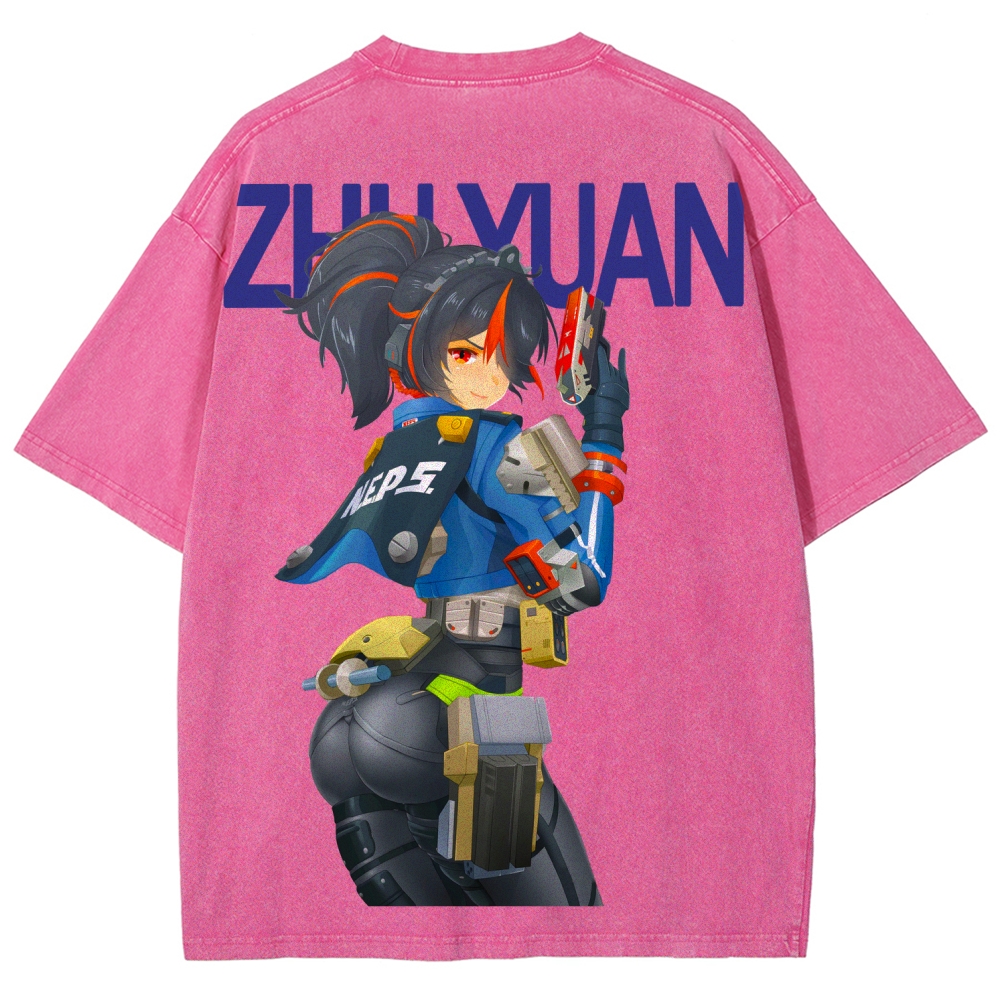 Zenless Zone Zero Unisex Fit Washed T-Shirt 2604015534