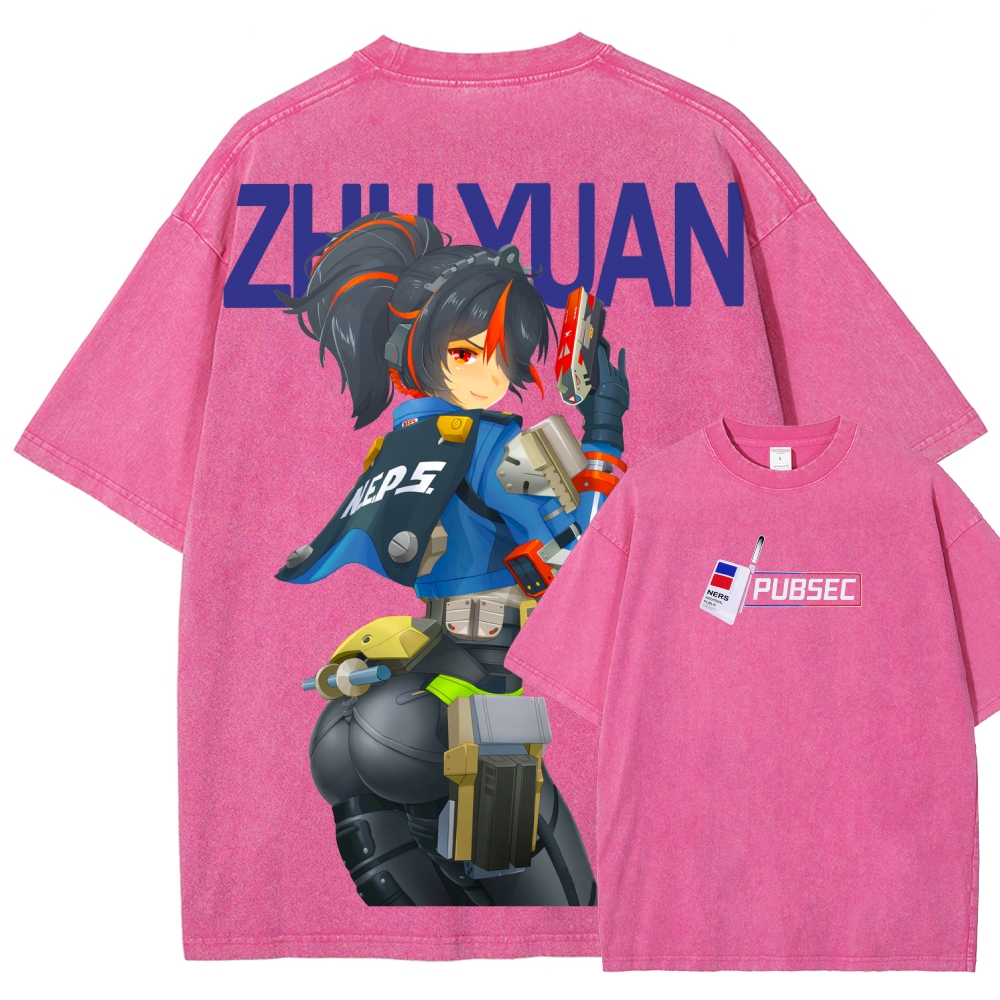 Zenless Zone Zero Unisex Fit Washed T-Shirt 2604015534