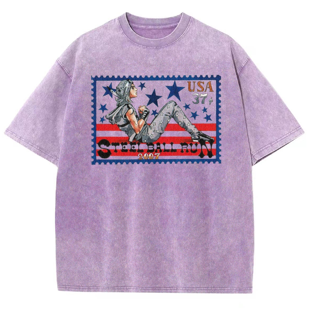 Jojo's Bizarre Adventure Unisex Fit Washed T-Shirt 2604018549