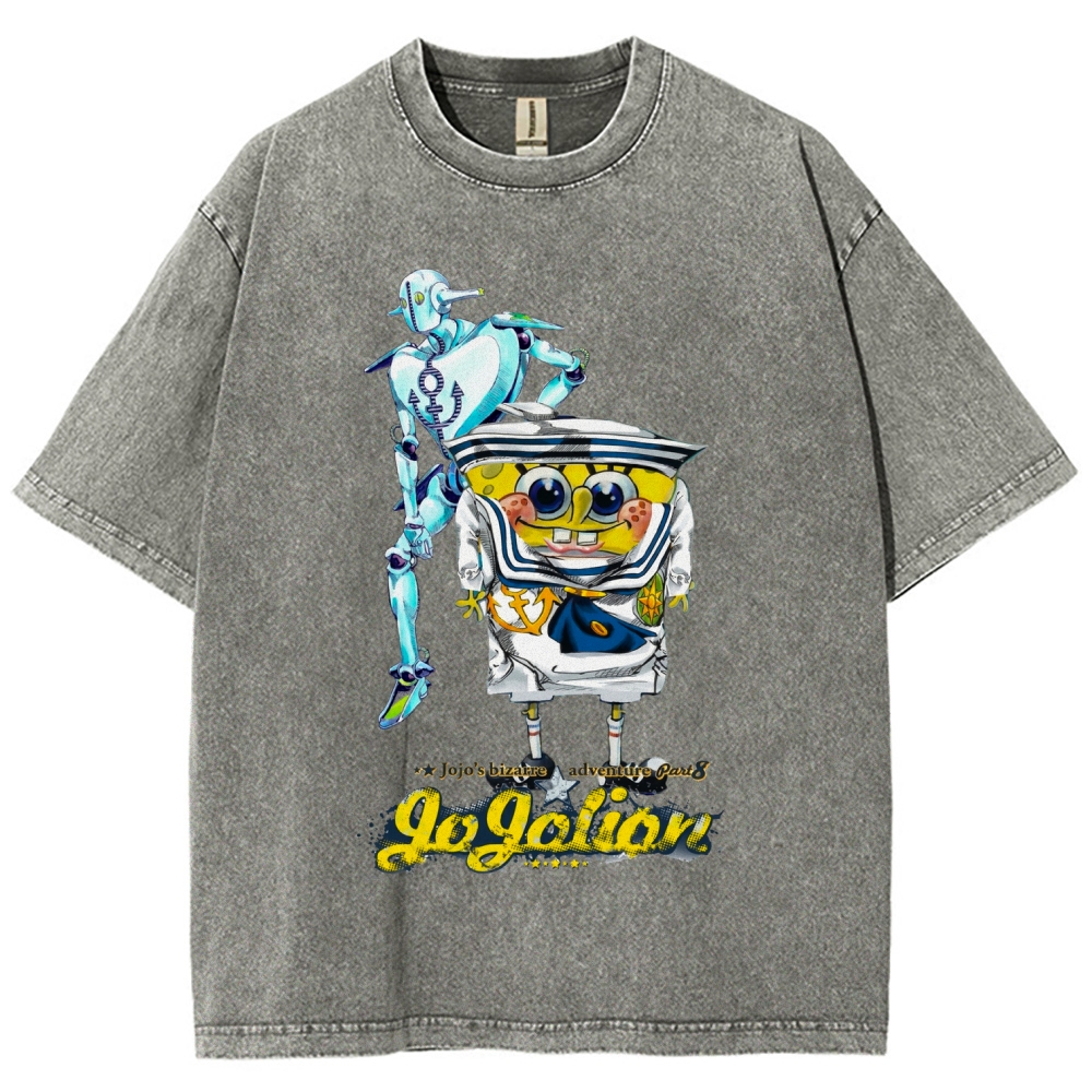 Jojo's Bizarre Adventure Unisex Fit Washed T-Shirt 2604018552