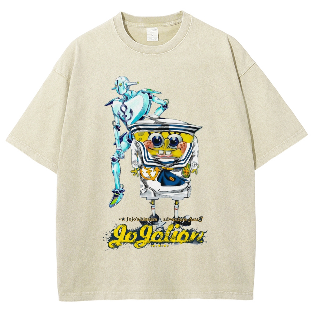 Jojo's Bizarre Adventure Unisex Fit Washed T-Shirt 2604018552