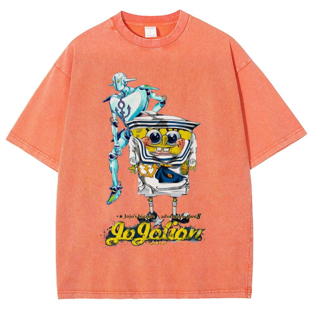 Jojo's Bizarre Adventure Unisex Fit Washed T-Shirt 2604018552