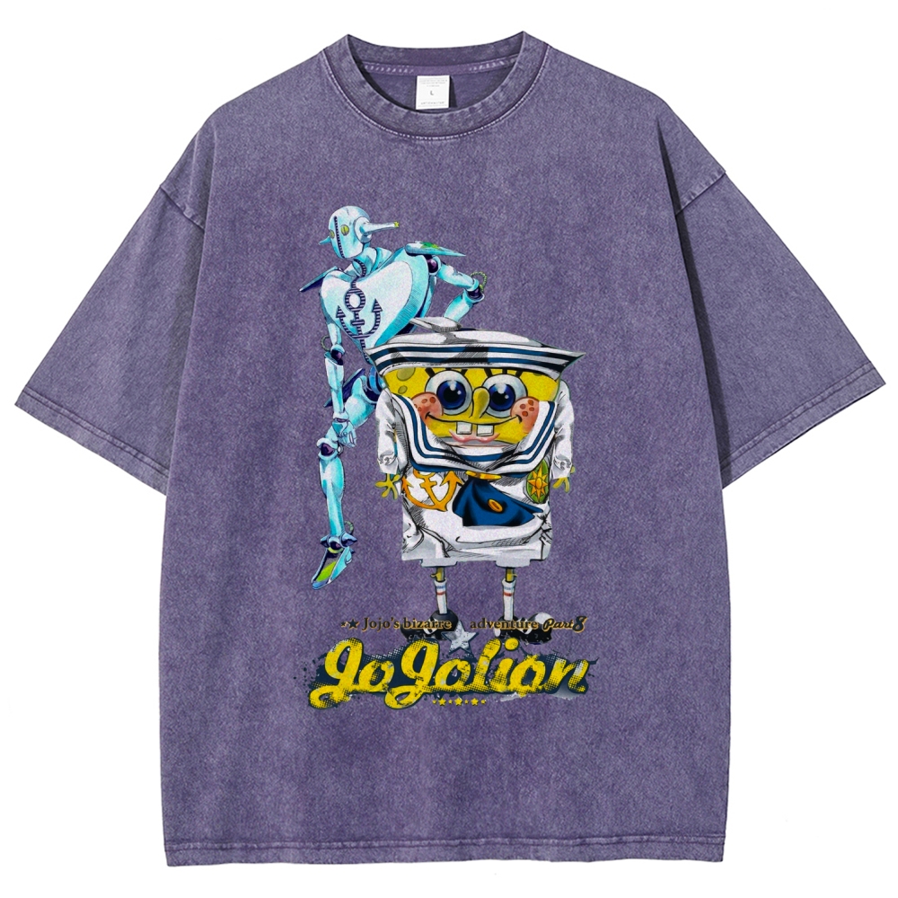 Jojo's Bizarre Adventure Unisex Fit Washed T-Shirt 2604018552