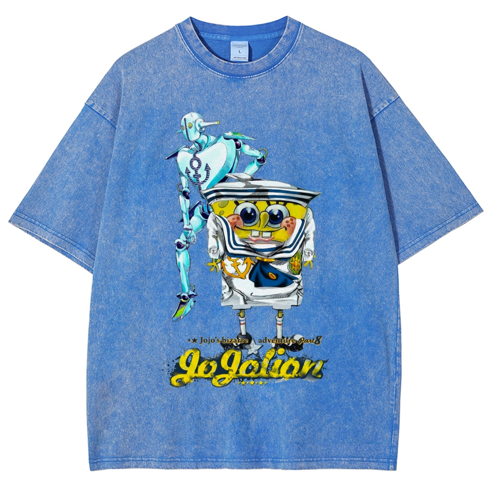 Jojo's Bizarre Adventure Unisex Fit Washed T-Shirt 2604018552