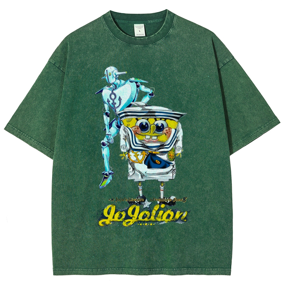 Jojo's Bizarre Adventure Unisex Fit Washed T-Shirt 2604018552