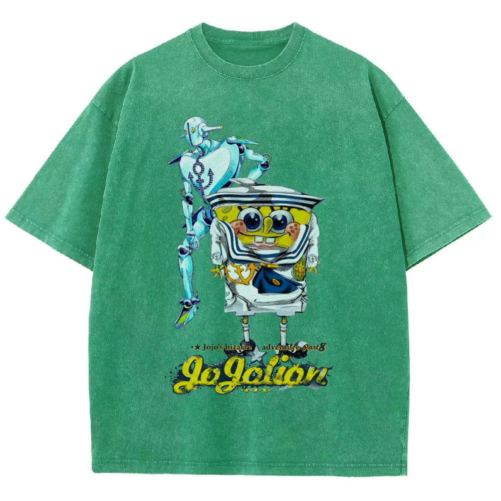 Jojo's Bizarre Adventure Unisex Fit Washed T-Shirt 2604018552