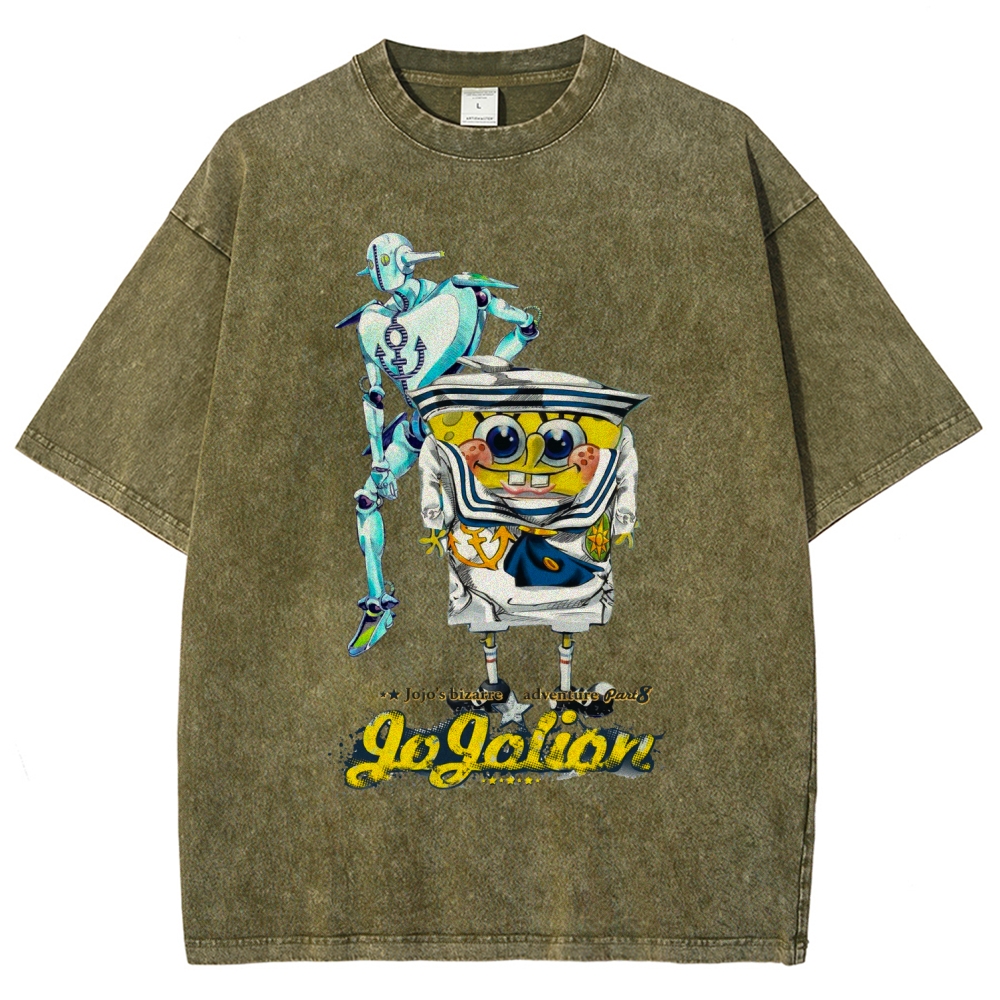 Jojo's Bizarre Adventure Unisex Fit Washed T-Shirt 2604018552