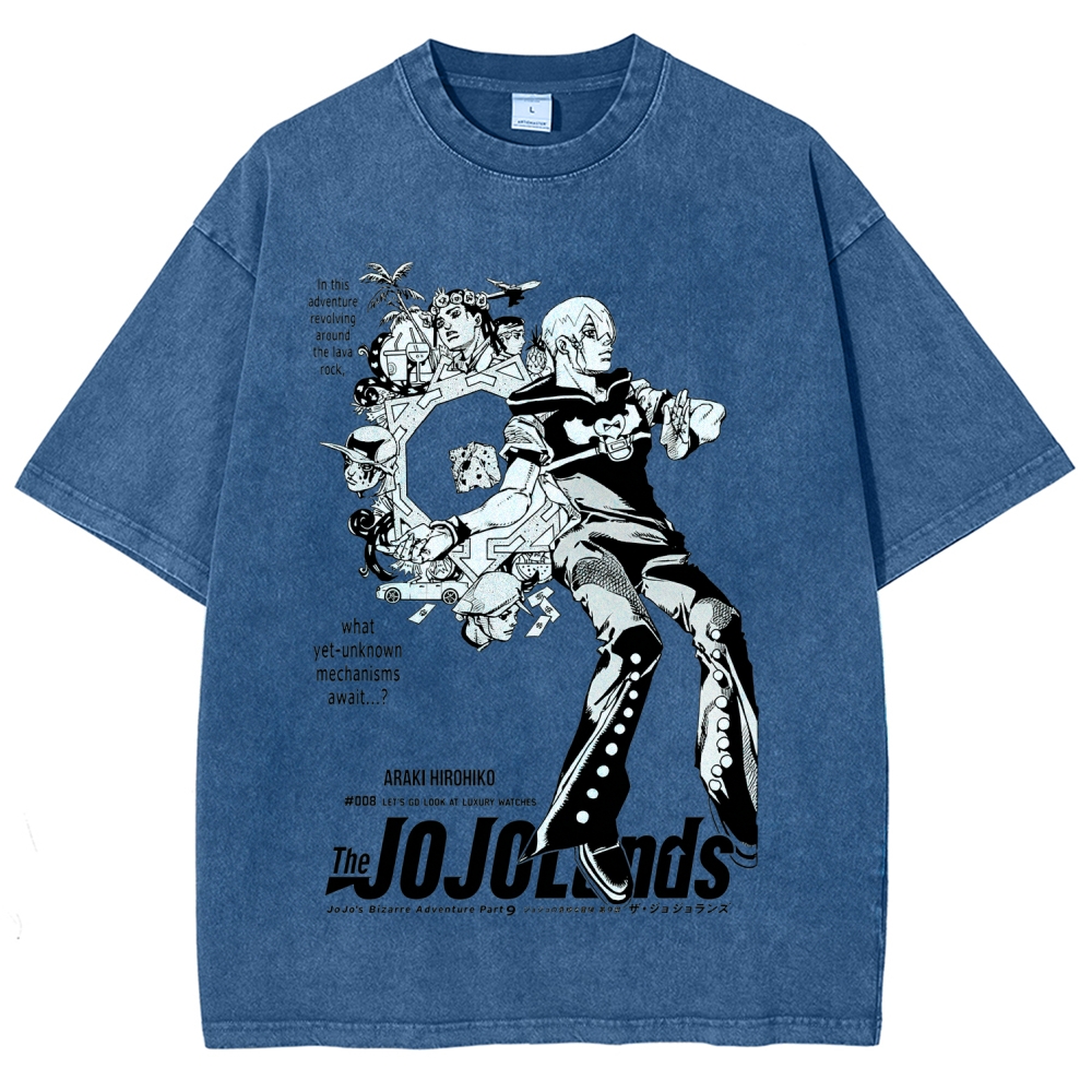 Jojo's Bizarre Adventure Unisex Fit Washed T-Shirt 2604018593