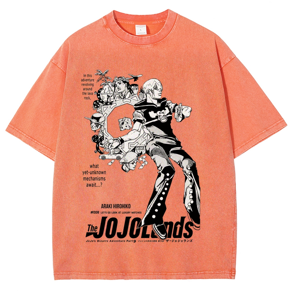 Jojo's Bizarre Adventure Unisex Fit Washed T-Shirt 2604018593