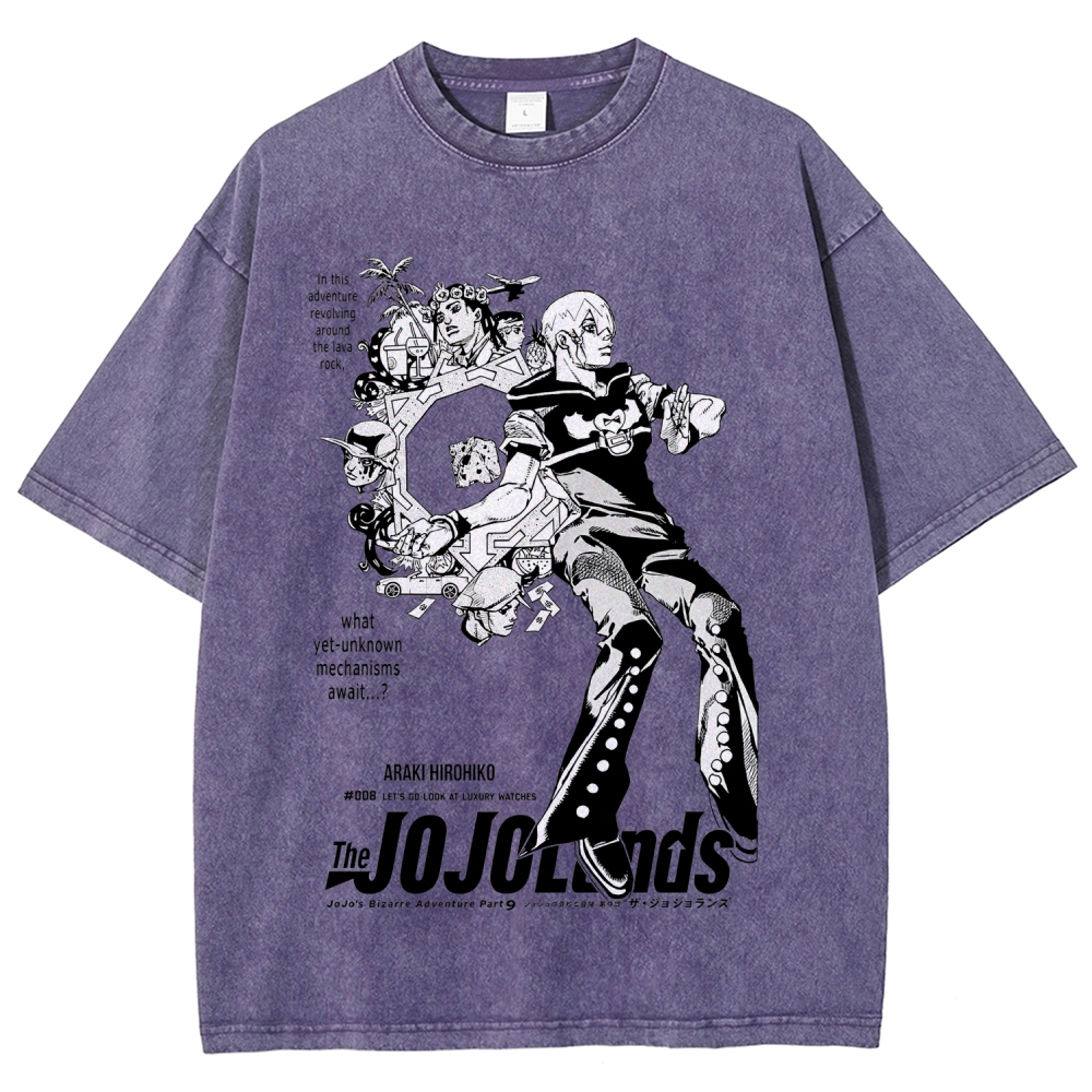 Jojo's Bizarre Adventure Unisex Fit Washed T-Shirt 2604018593