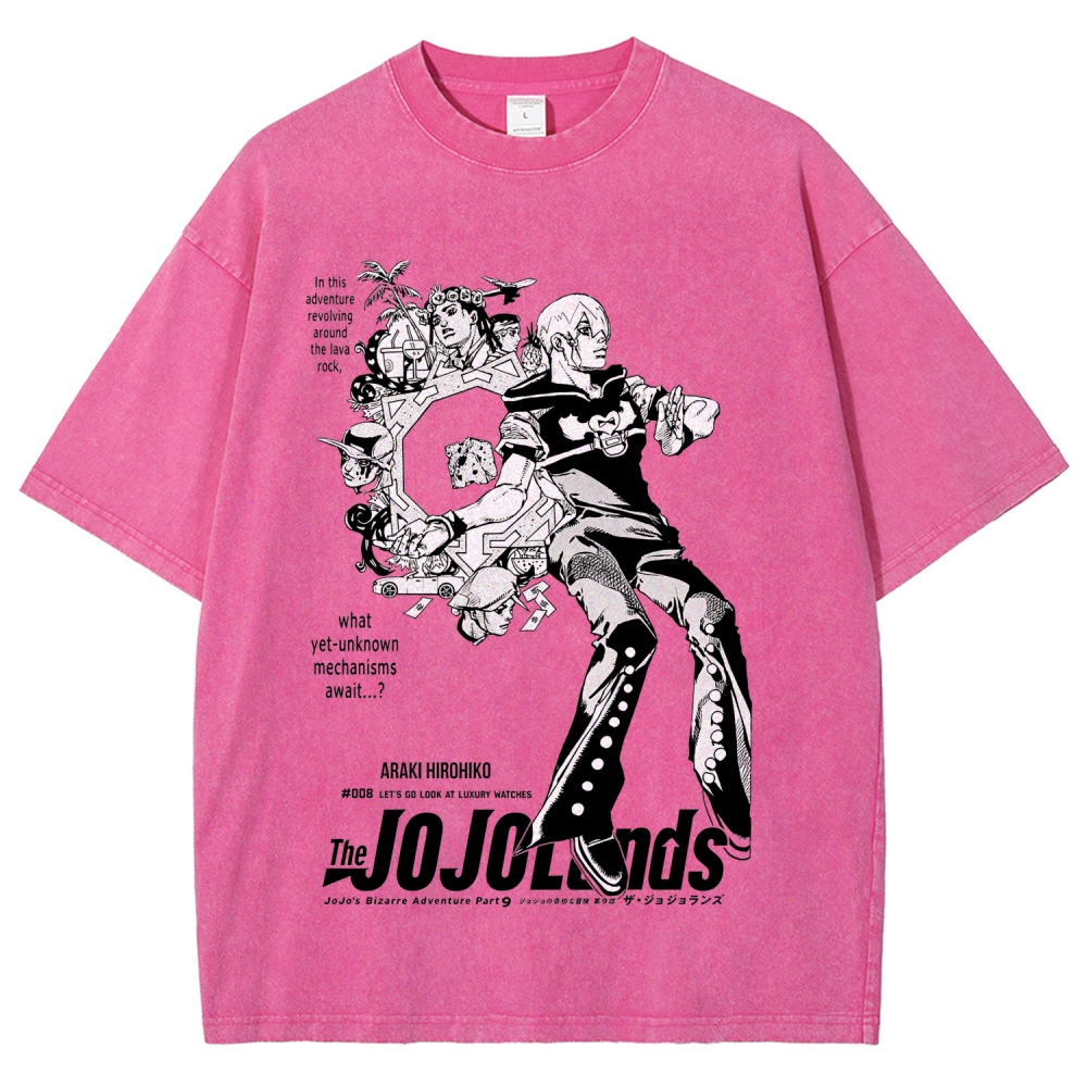 Jojo's Bizarre Adventure Unisex Fit Washed T-Shirt 2604018593
