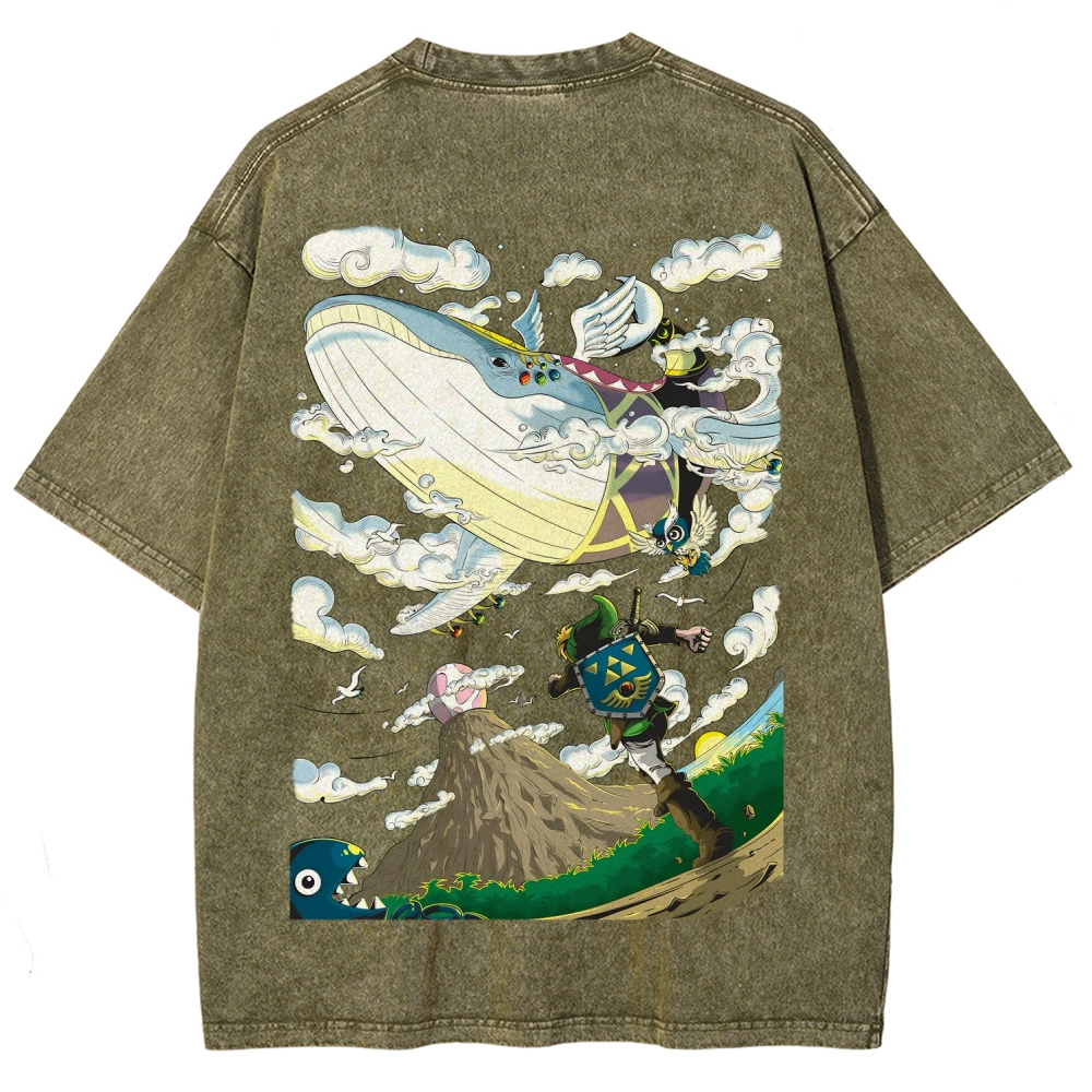 The Legend of Zelda Unisex Fit Washed T-Shirt 2604018696