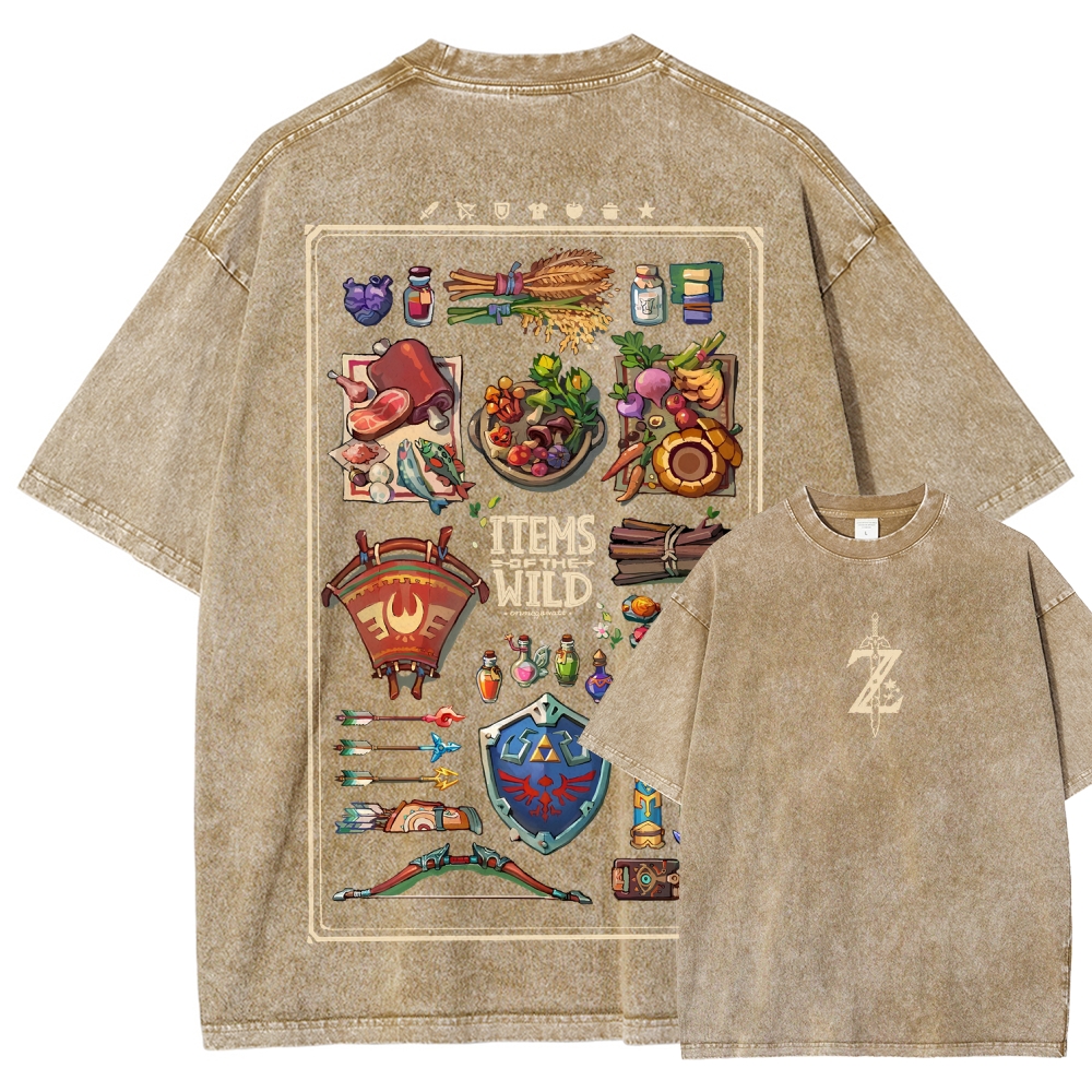 The Legend of Zelda Unisex Fit Washed T-Shirt 2604018705