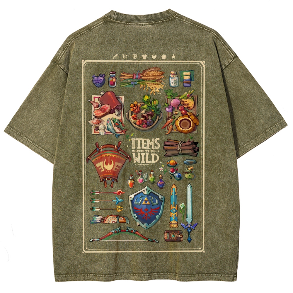 The Legend of Zelda Unisex Fit Washed T-Shirt 2604018705