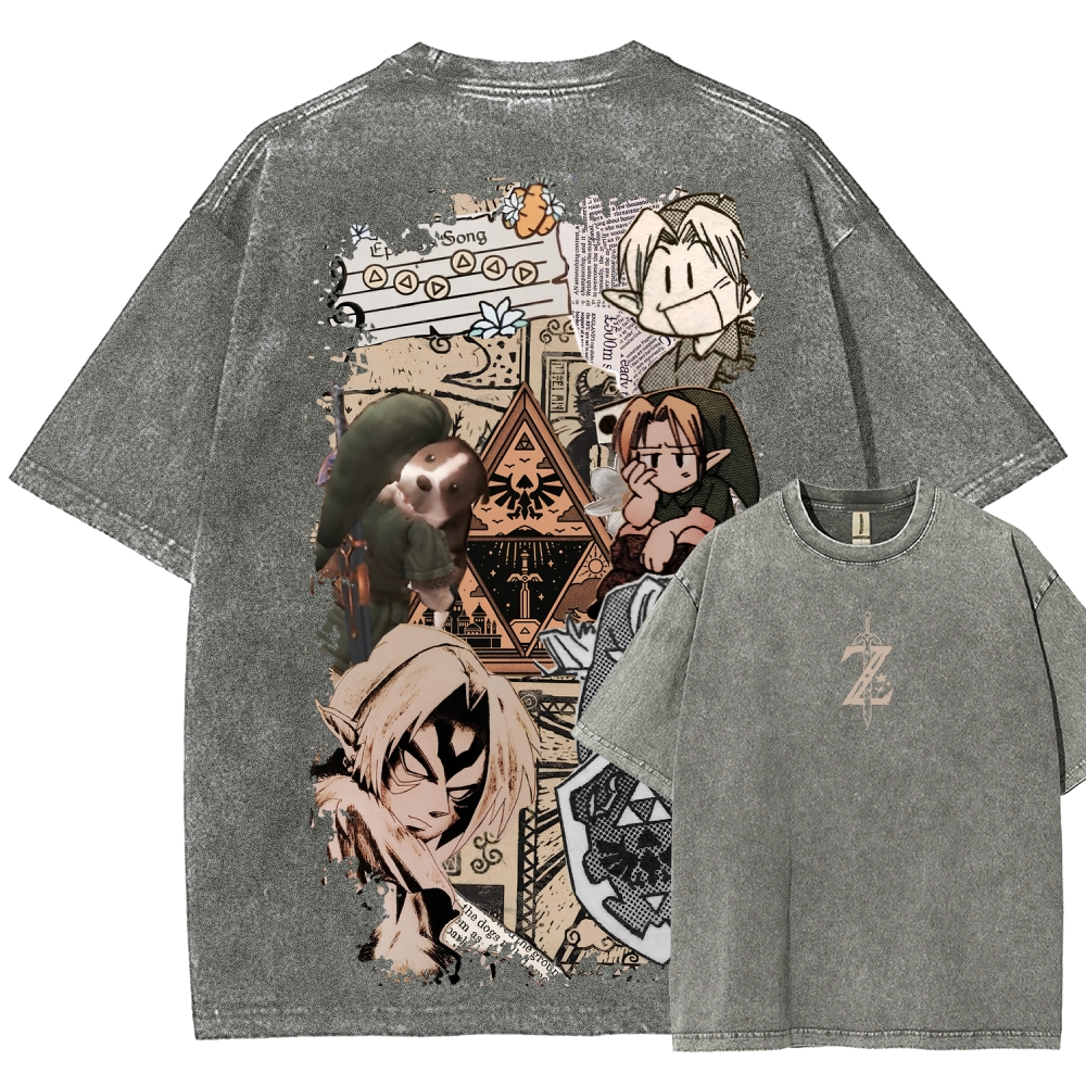 The Legend of Zelda Unisex Fit Washed T-Shirt 2604018745