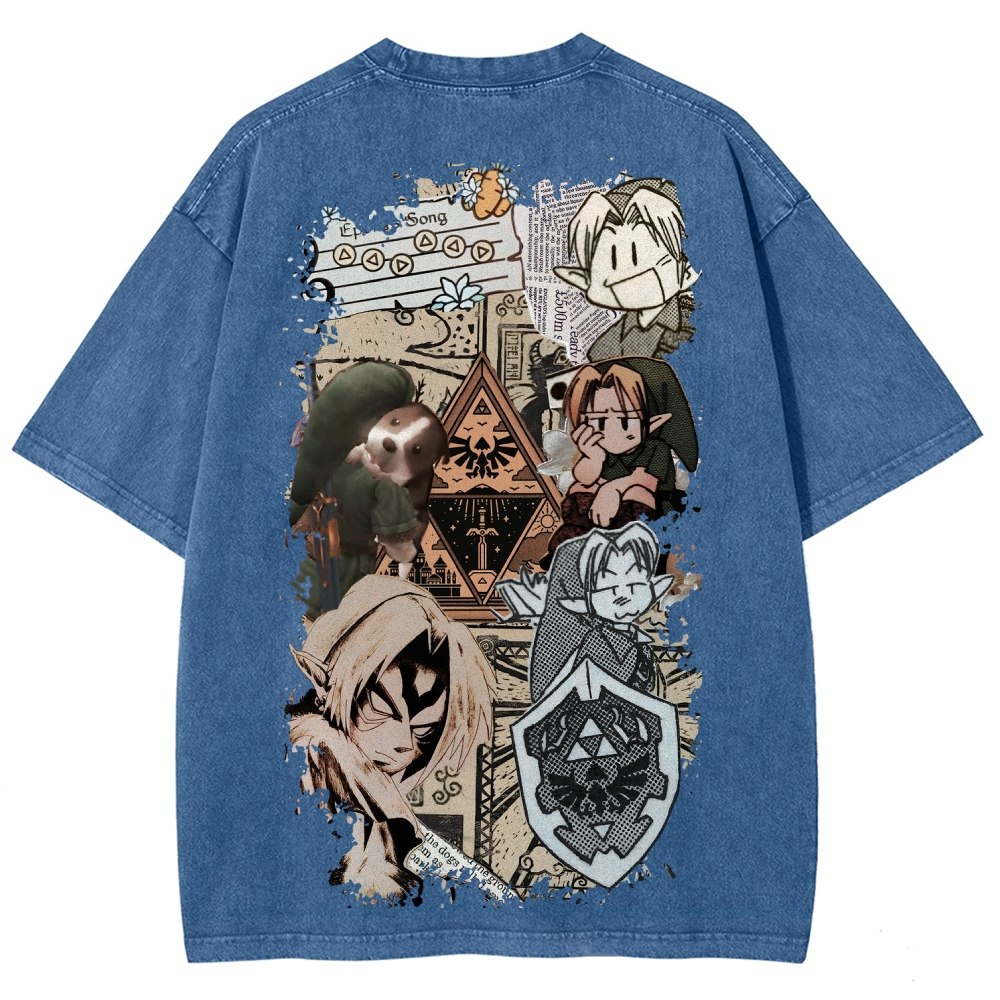 The Legend of Zelda Unisex Fit Washed T-Shirt 2604018745