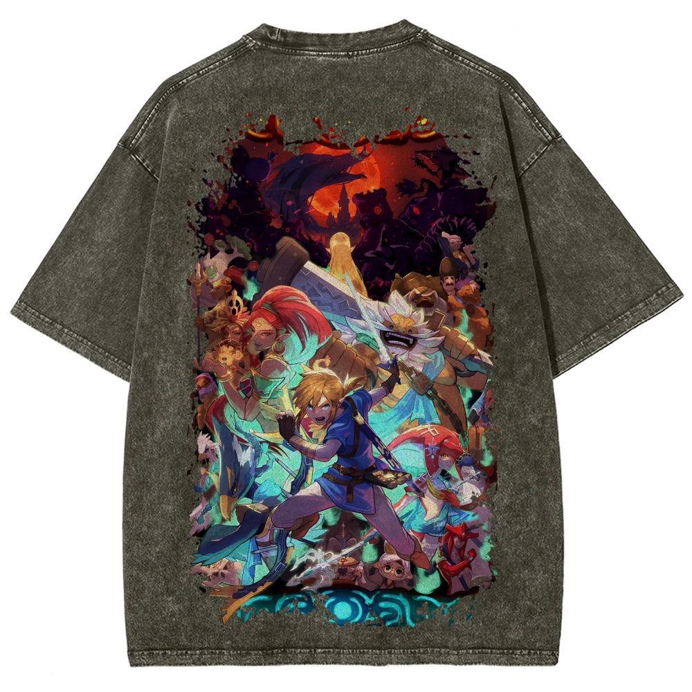 The Legend of Zelda Unisex Fit Washed T-Shirt 2604018757