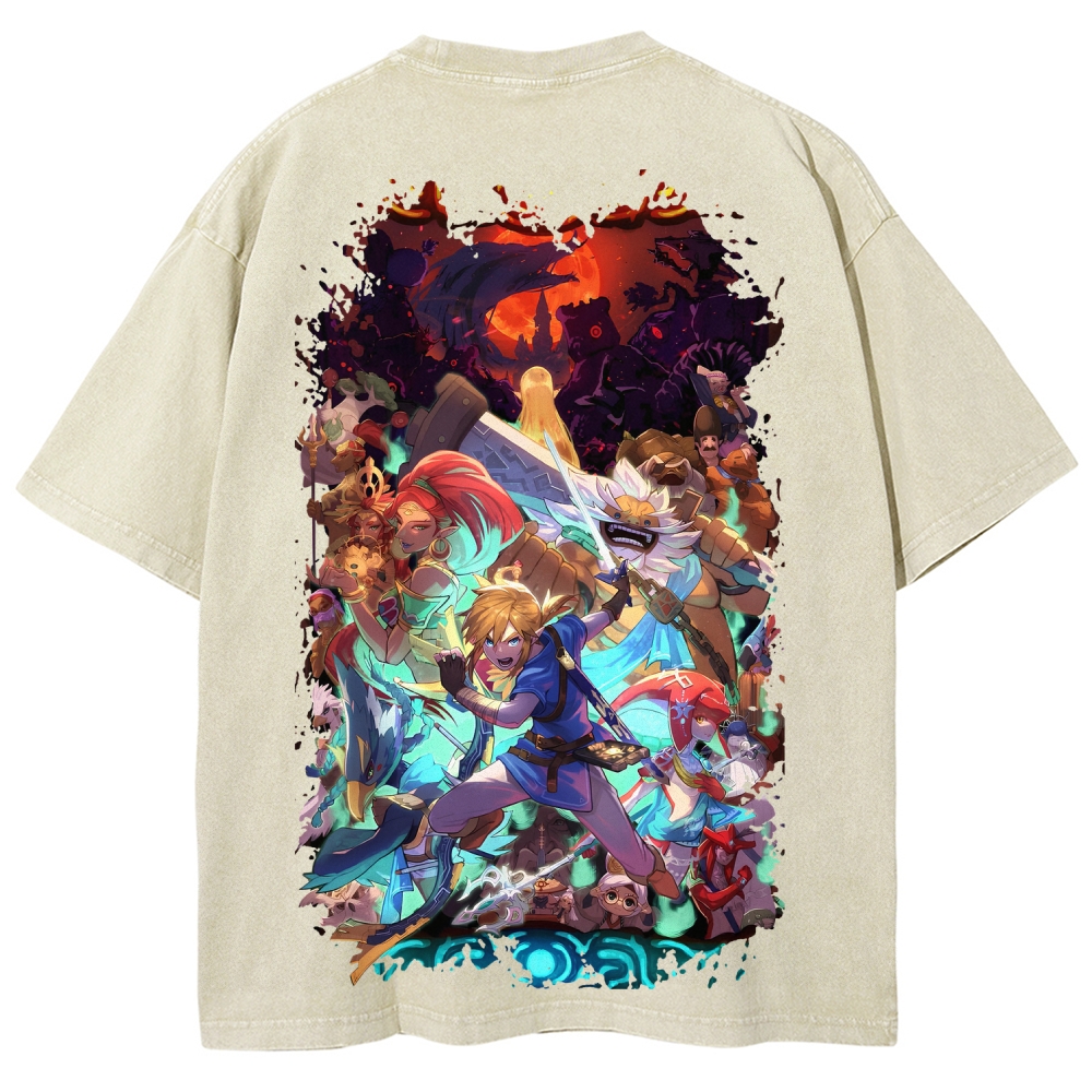 The Legend of Zelda Unisex Fit Washed T-Shirt 2604018757
