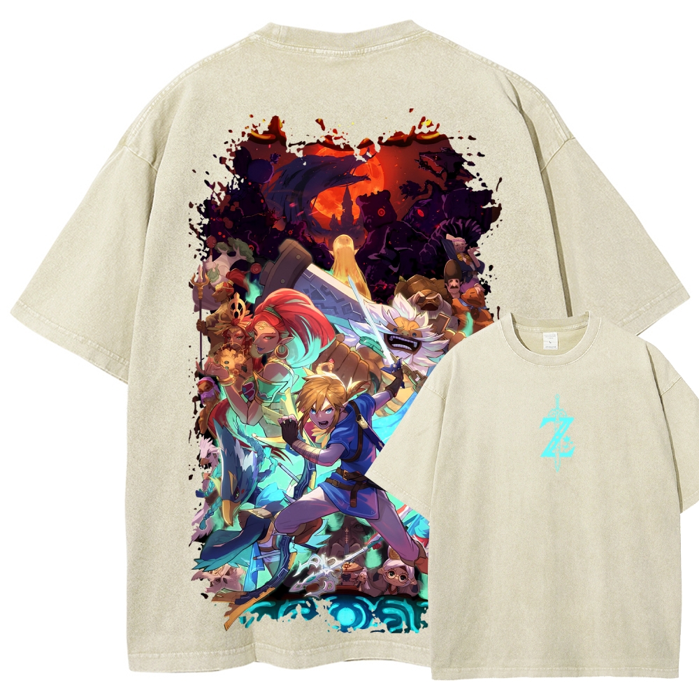 The Legend of Zelda Unisex Fit Washed T-Shirt 2604018757