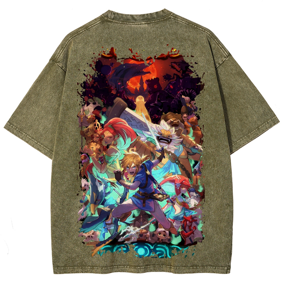 The Legend of Zelda Unisex Fit Washed T-Shirt 2604018757