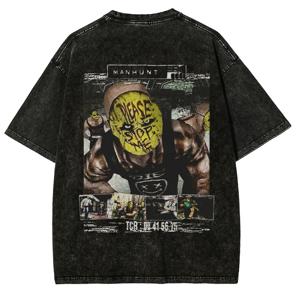 Manhunt Unisex Fit Washed T-Shirt 2604019247