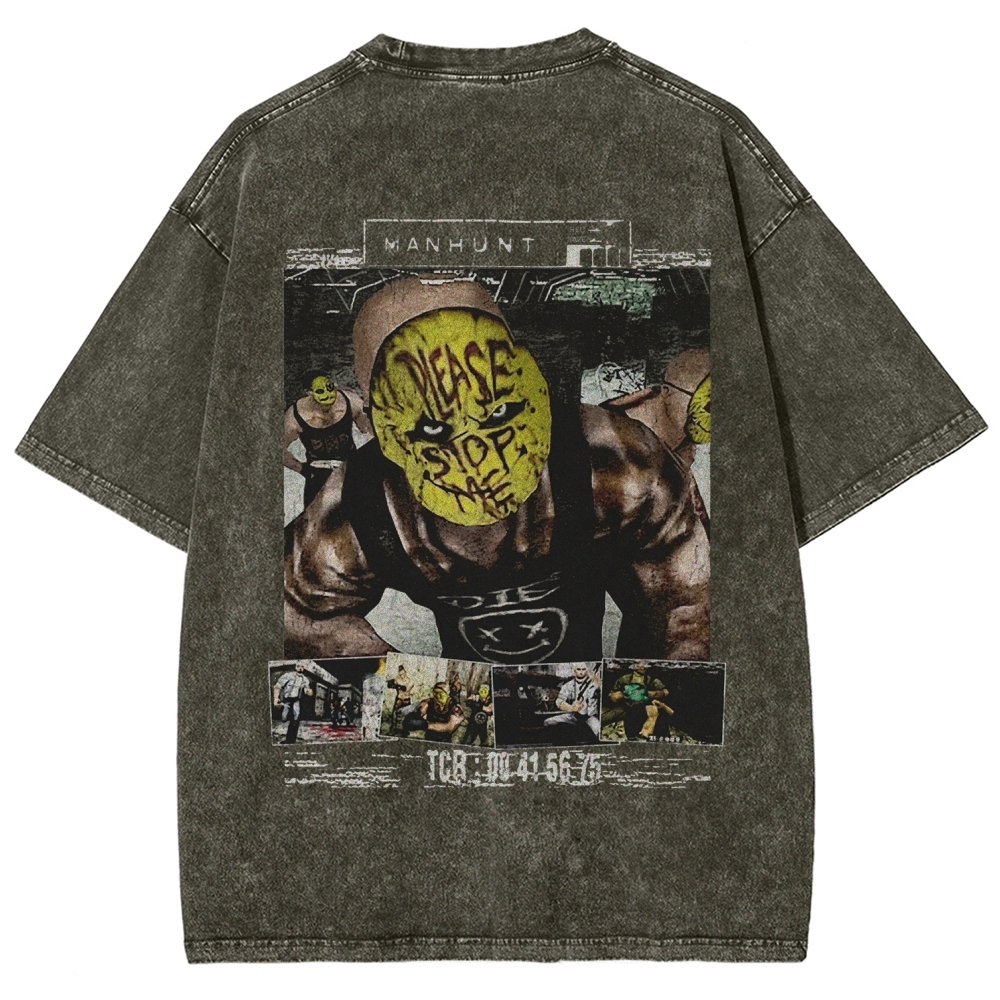 Manhunt Unisex Fit Washed T-Shirt 2604019247