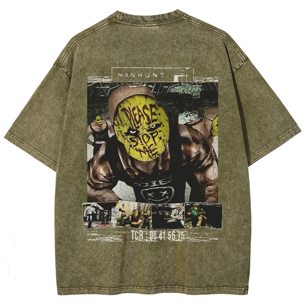 Manhunt Unisex Fit Washed T-Shirt 2604019247
