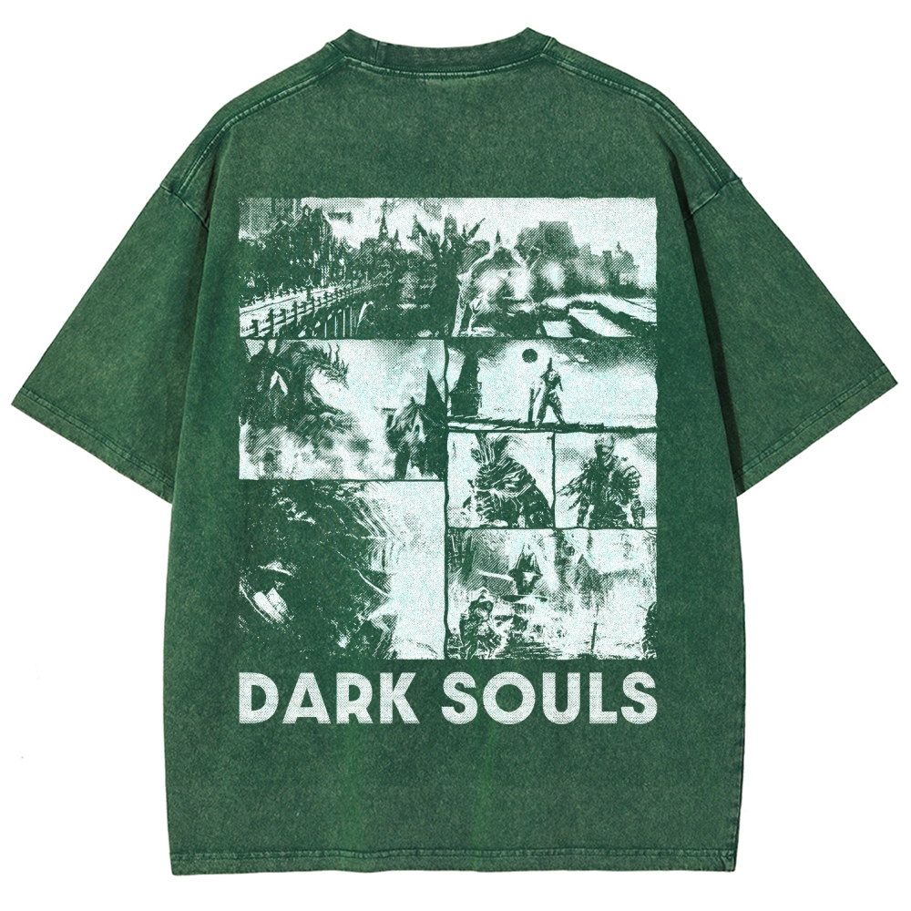 Dark Souls Unisex Fit Washed T-Shirt 2604019312