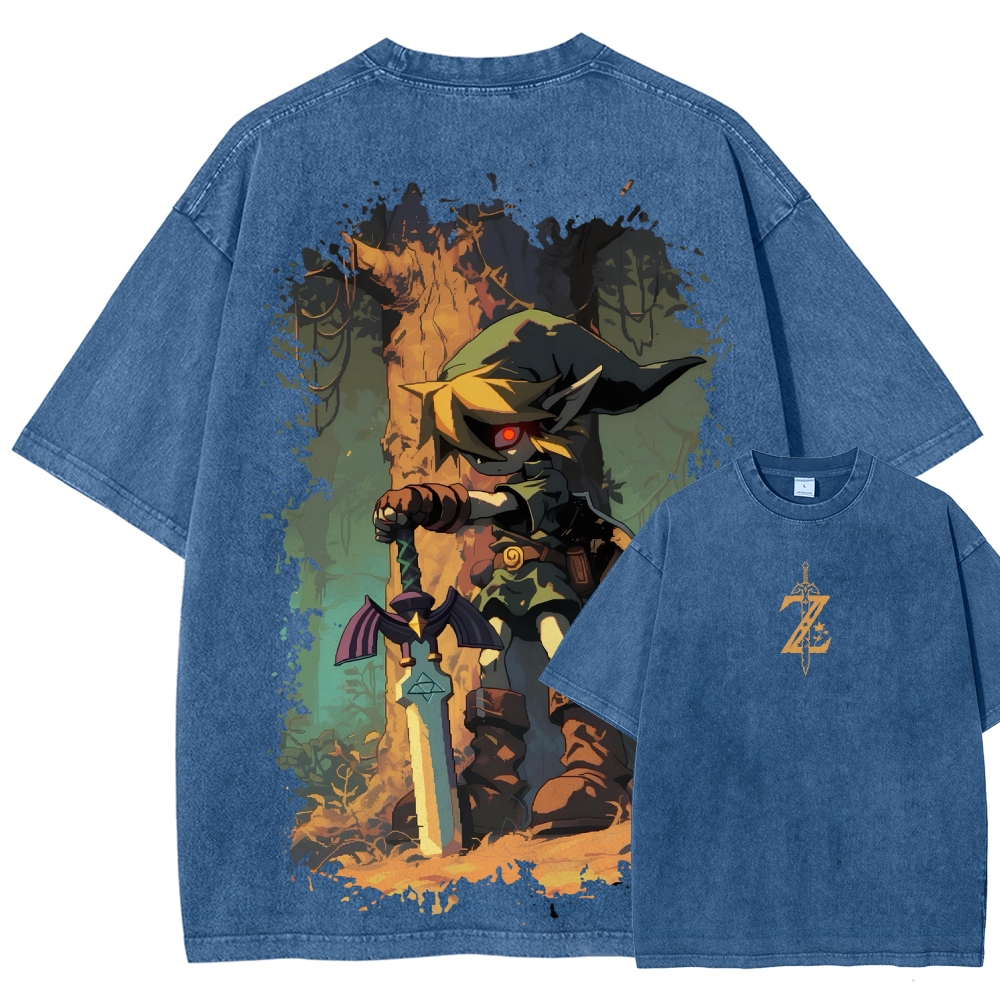 The Legend of Zelda Unisex Fit Washed T-Shirt 2604019323