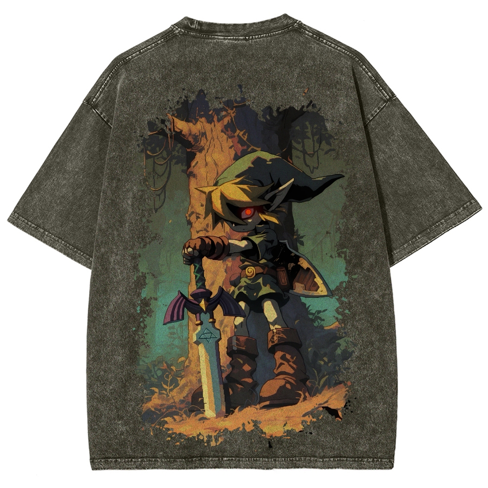 The Legend of Zelda Unisex Fit Washed T-Shirt 2604019323