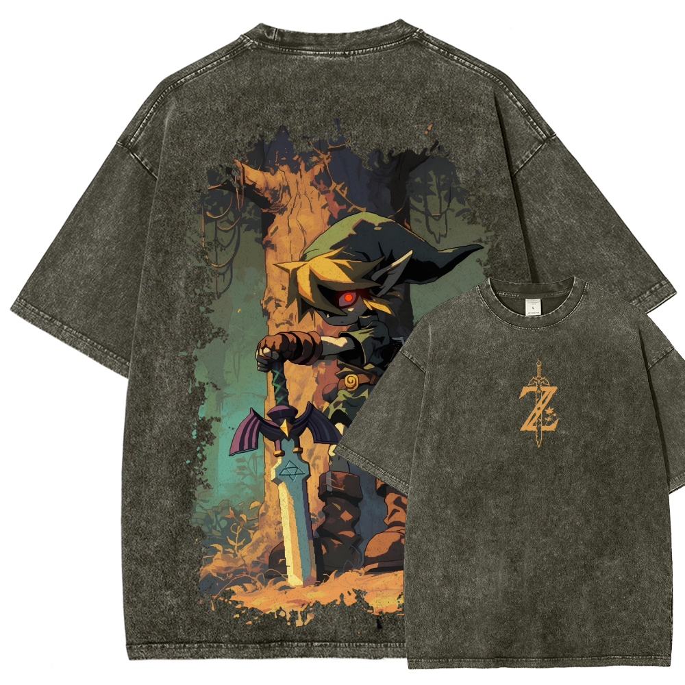 The Legend of Zelda Unisex Fit Washed T-Shirt 2604019323