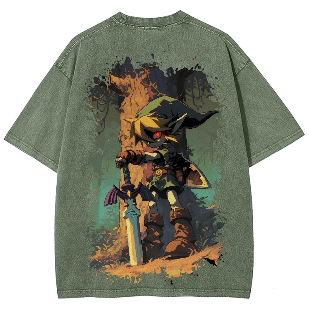 The Legend of Zelda Unisex Fit Washed T-Shirt 2604019323