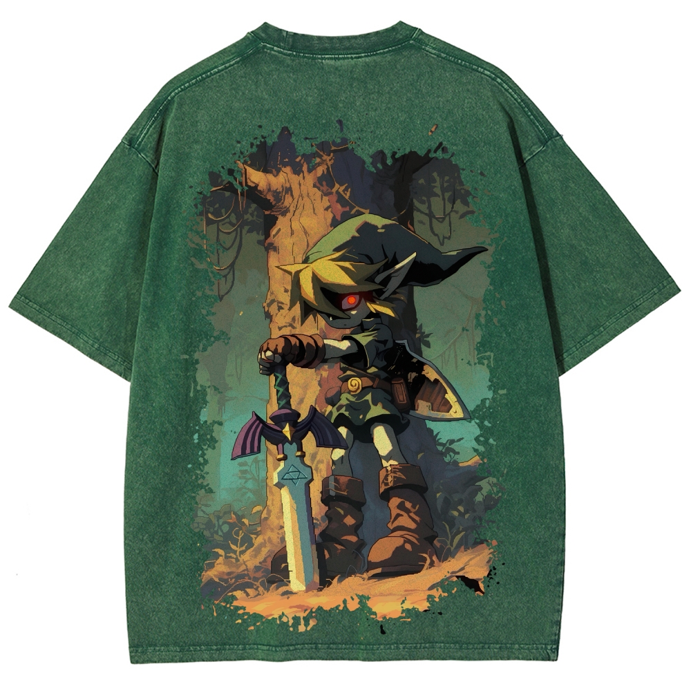The Legend of Zelda Unisex Fit Washed T-Shirt 2604019323