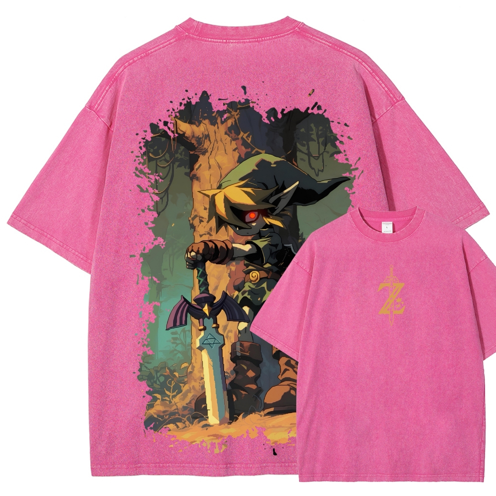 The Legend of Zelda Unisex Fit Washed T-Shirt 2604019323