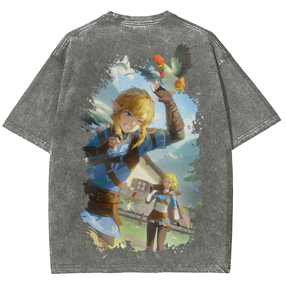 The Legend of Zelda Unisex Fit Washed T-Shirt 2604019341
