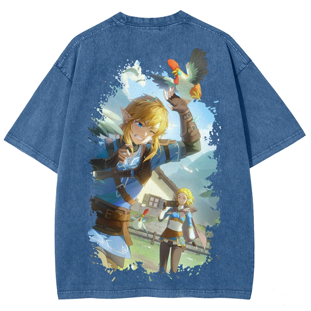The Legend of Zelda Unisex Fit Washed T-Shirt 2604019341