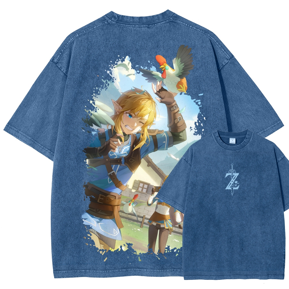 The Legend of Zelda Unisex Fit Washed T-Shirt 2604019341