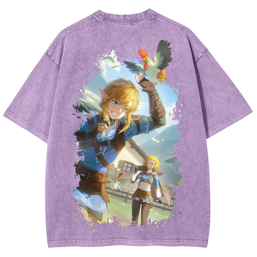 The Legend of Zelda Unisex Fit Washed T-Shirt 2604019341