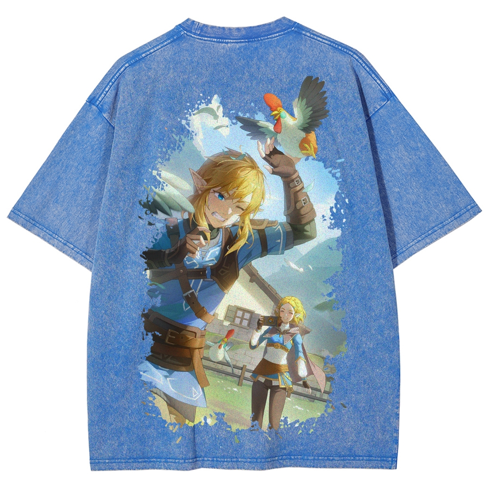 The Legend of Zelda Unisex Fit Washed T-Shirt 2604019341