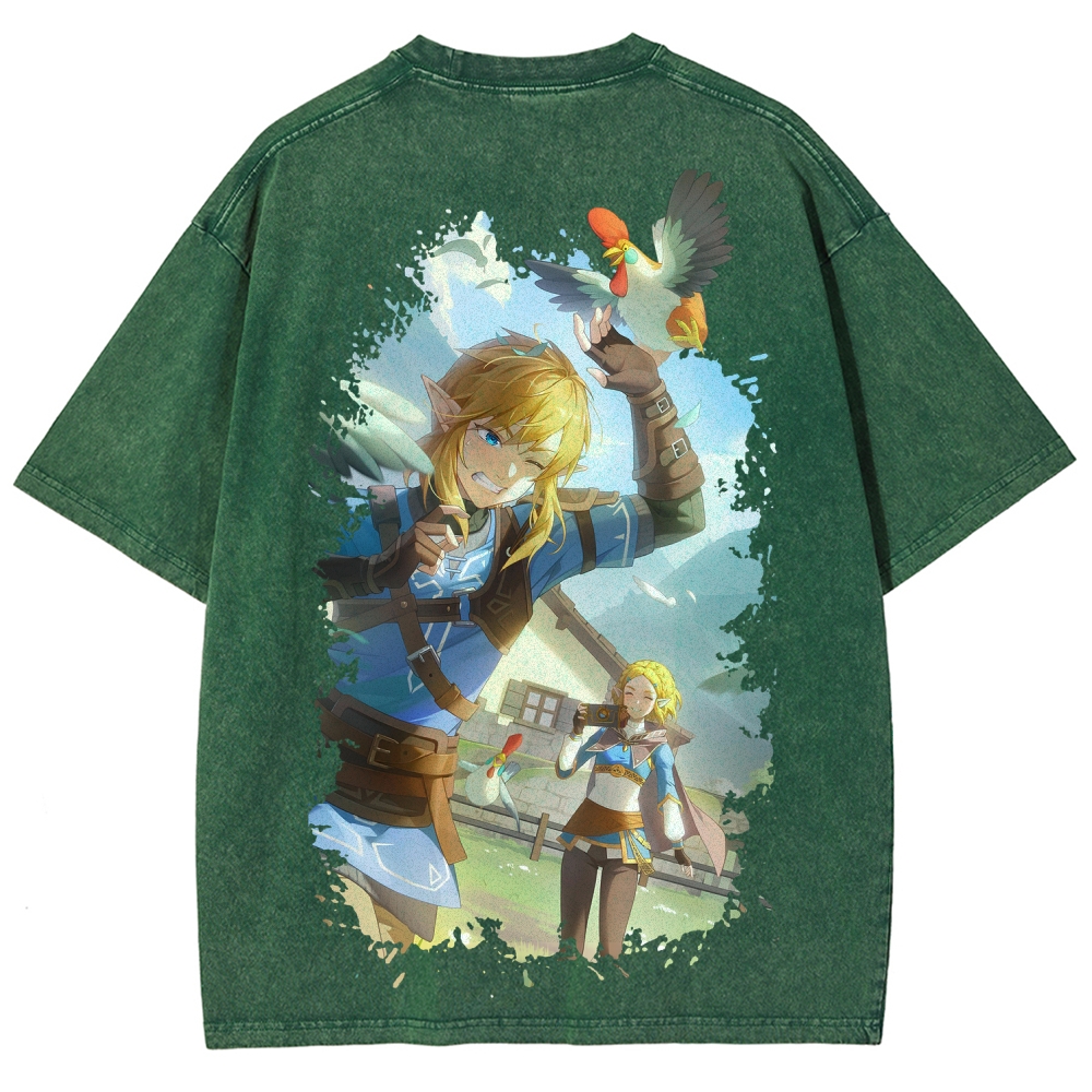 The Legend of Zelda Unisex Fit Washed T-Shirt 2604019341