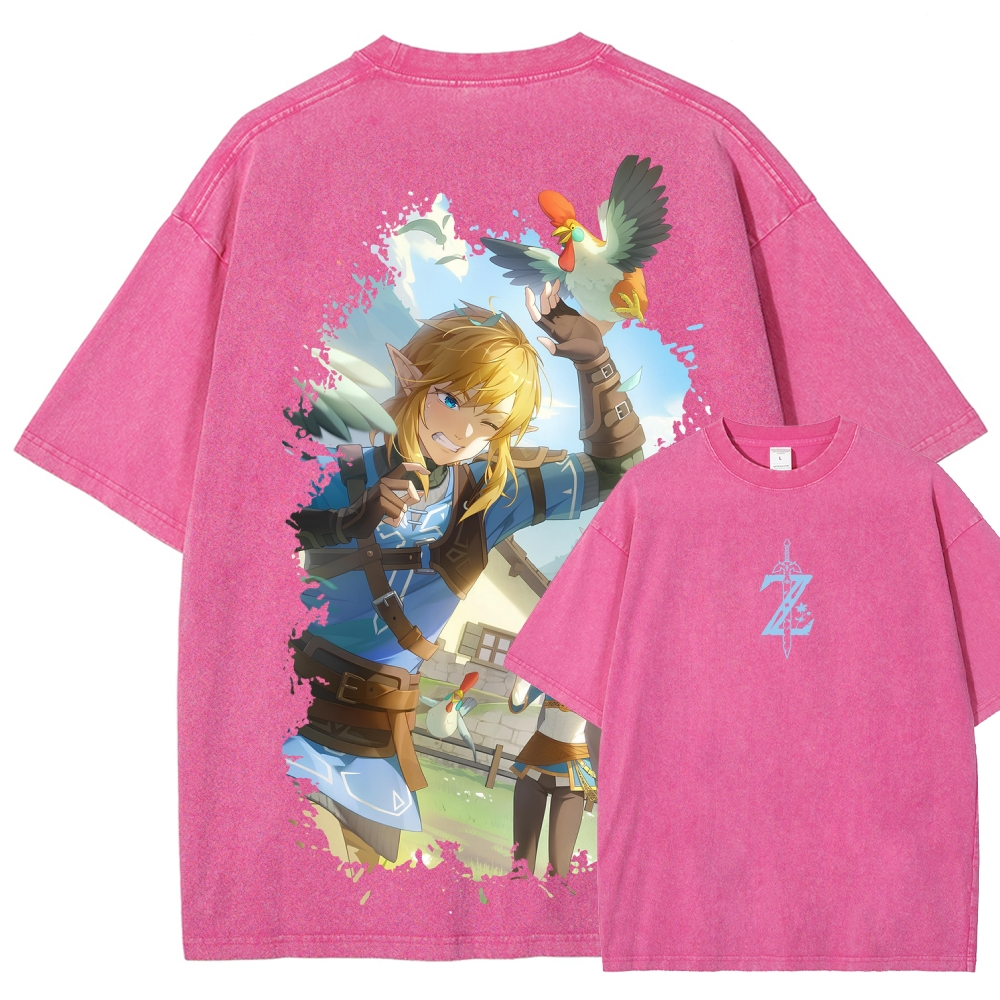 The Legend of Zelda Unisex Fit Washed T-Shirt 2604019341