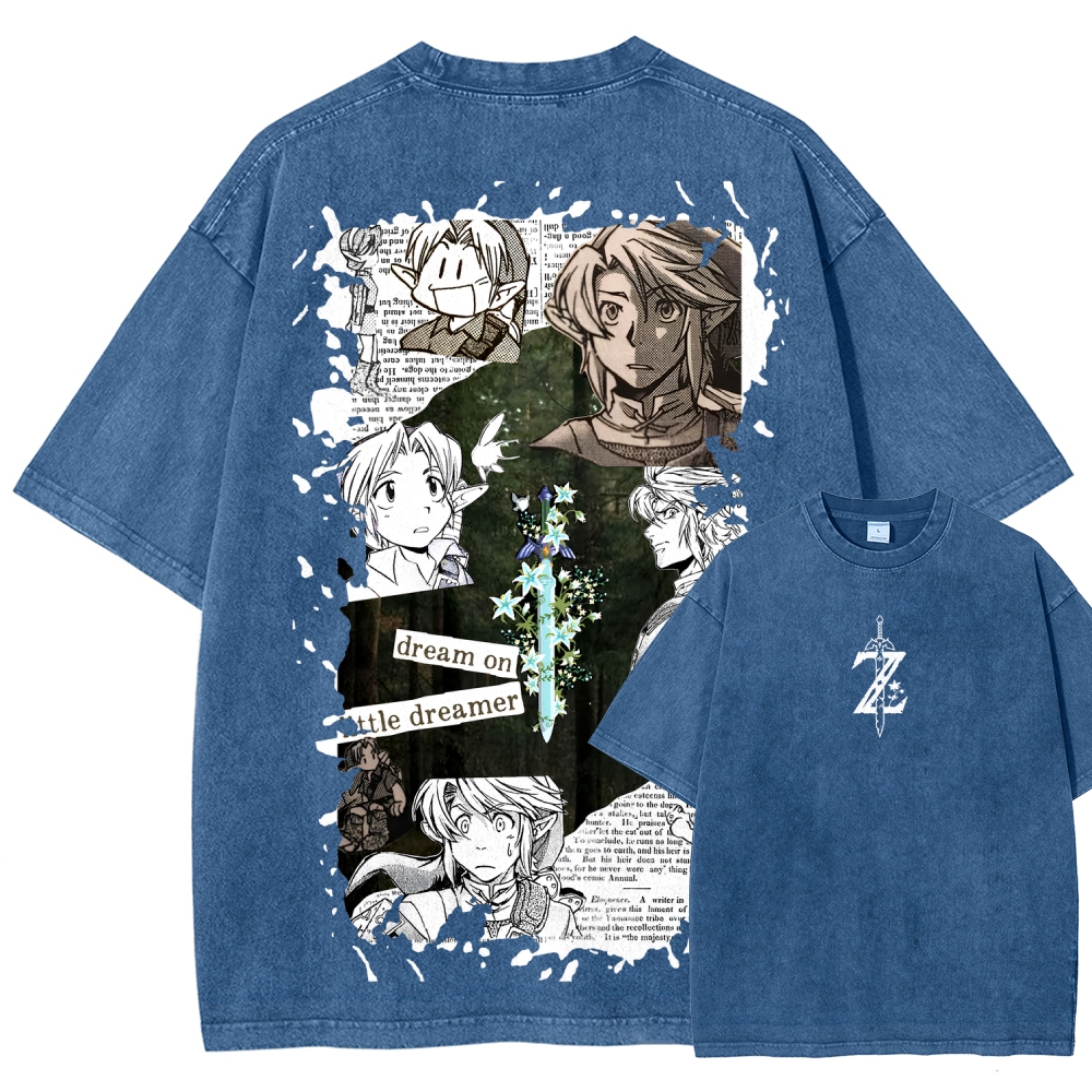 The Legend of Zelda Unisex Fit Washed T-Shirt 2604019346