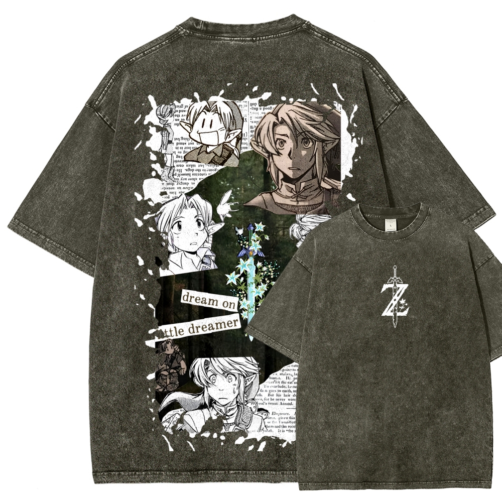 The Legend of Zelda Unisex Fit Washed T-Shirt 2604019346