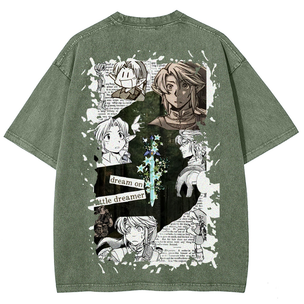 The Legend of Zelda Unisex Fit Washed T-Shirt 2604019346