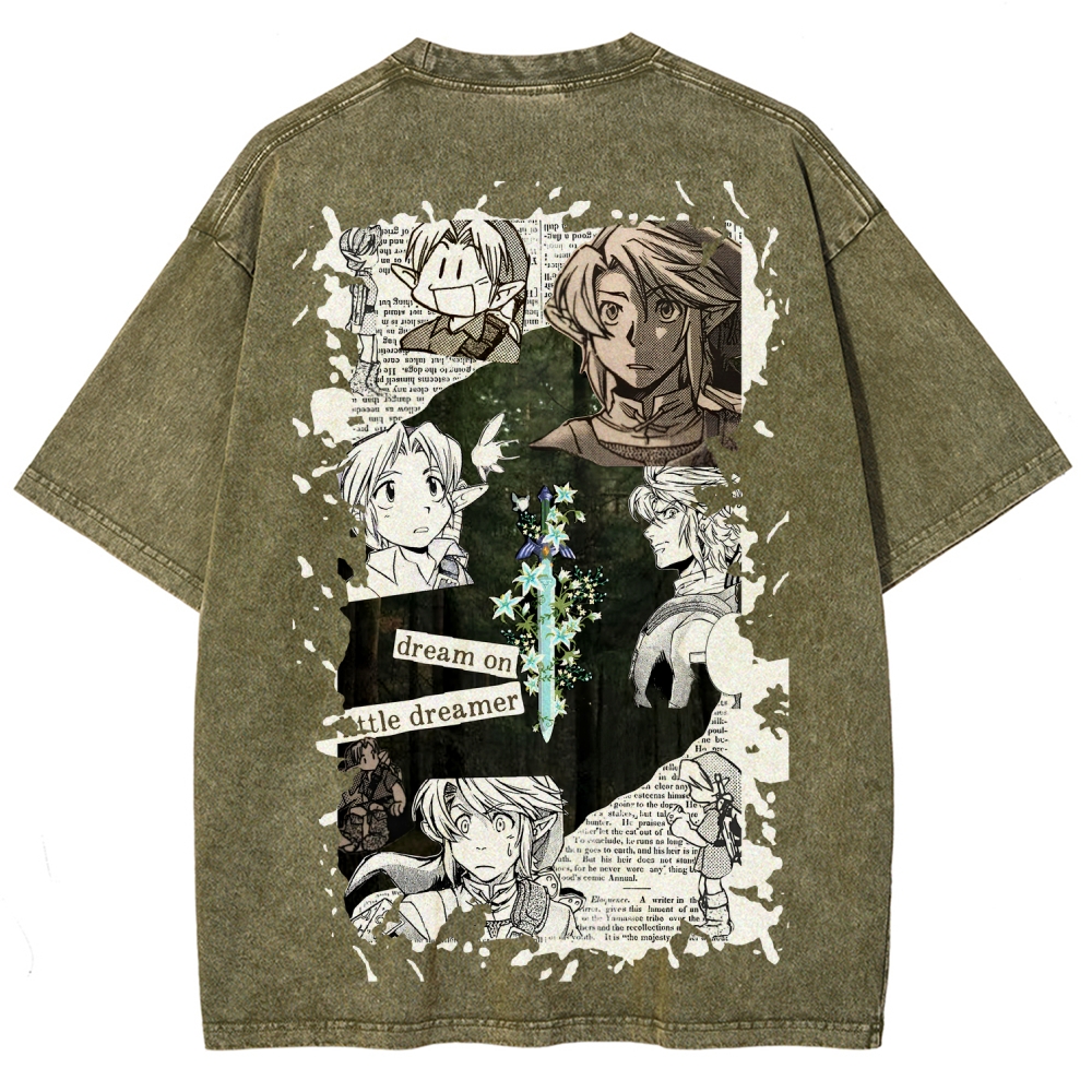 The Legend of Zelda Unisex Fit Washed T-Shirt 2604019346