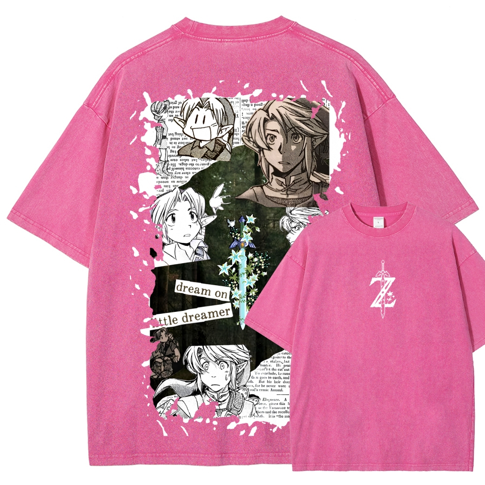The Legend of Zelda Unisex Fit Washed T-Shirt 2604019346