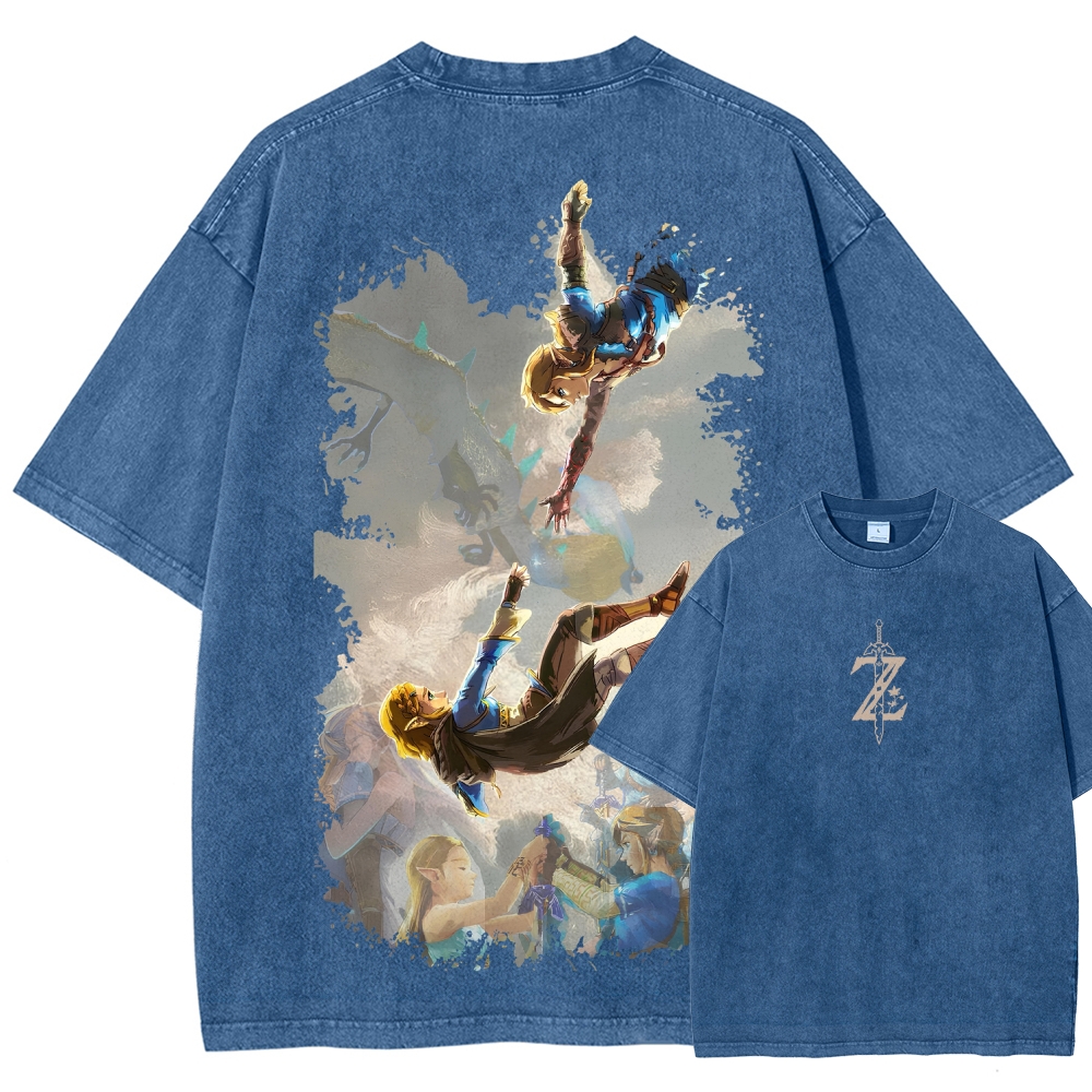 The Legend of Zelda Unisex Fit Washed T-Shirt 2604019371