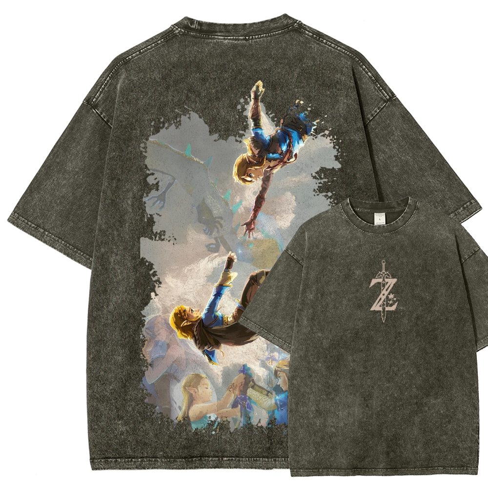 The Legend of Zelda Unisex Fit Washed T-Shirt 2604019371