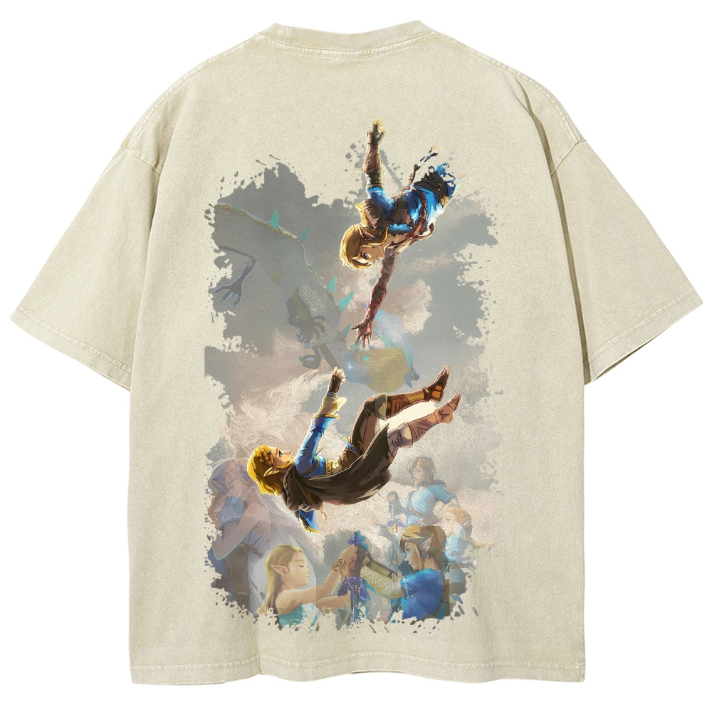 The Legend of Zelda Unisex Fit Washed T-Shirt 2604019371
